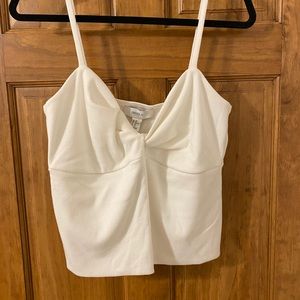 Forever 21 white cropped tank